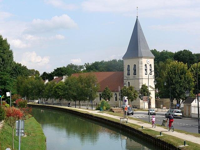 Claye Souilly - Immobilier - CENTURY 21 Avenir Immobilier – canal de l'Ourcq et église de Claye-Souilly