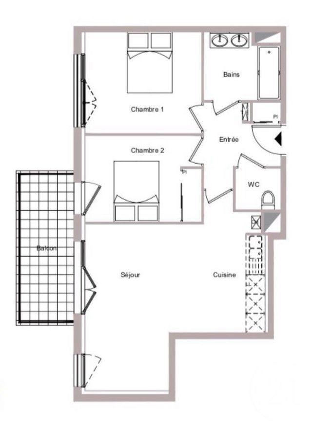 Appartement F3 à vendre - 3 pièces - 58.07 m2 - CLAYE SOUILLY - 77 - ILE-DE-FRANCE - Century 21 Avenir Immobilier